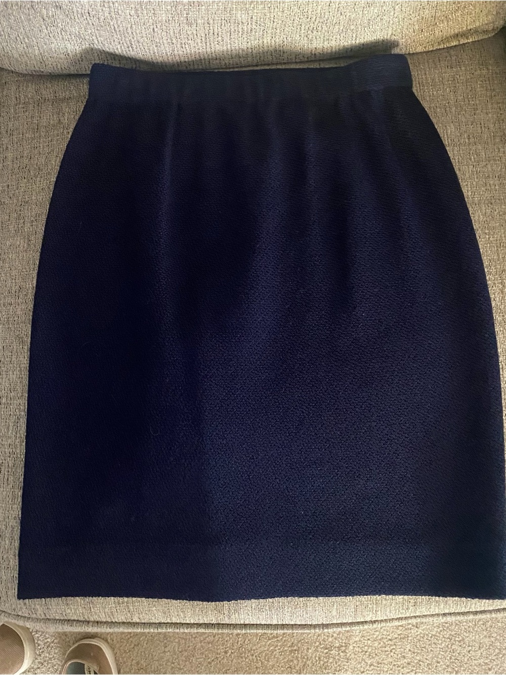 St. John Collection Skirt Navy Blue, Knee Length, Pencil Skirt Size 2